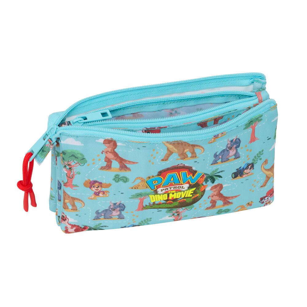 Estojo triplo Dino Rescue Patrulha Pata