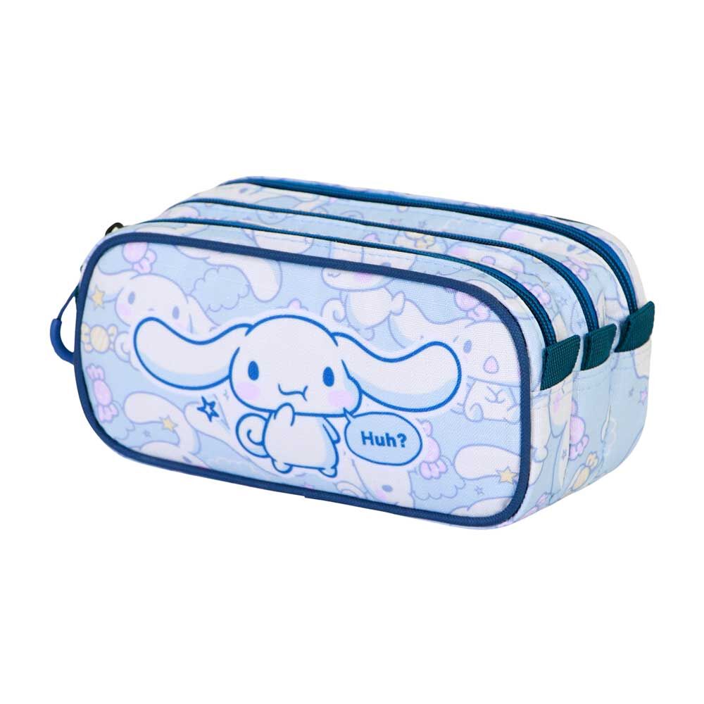 Estojo triplo Cinnamoroll Hello Kitty