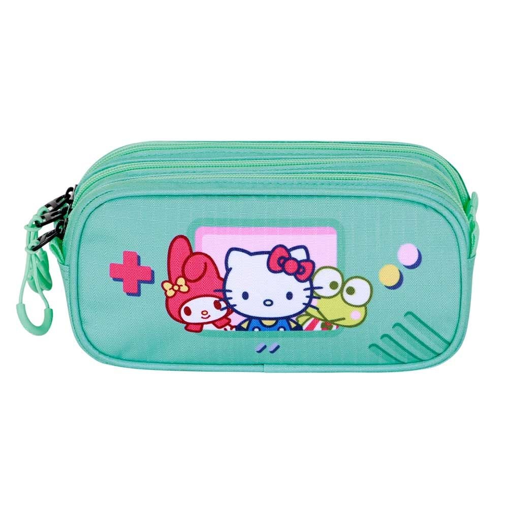 Estojo triplo Hello Kitty and Friends