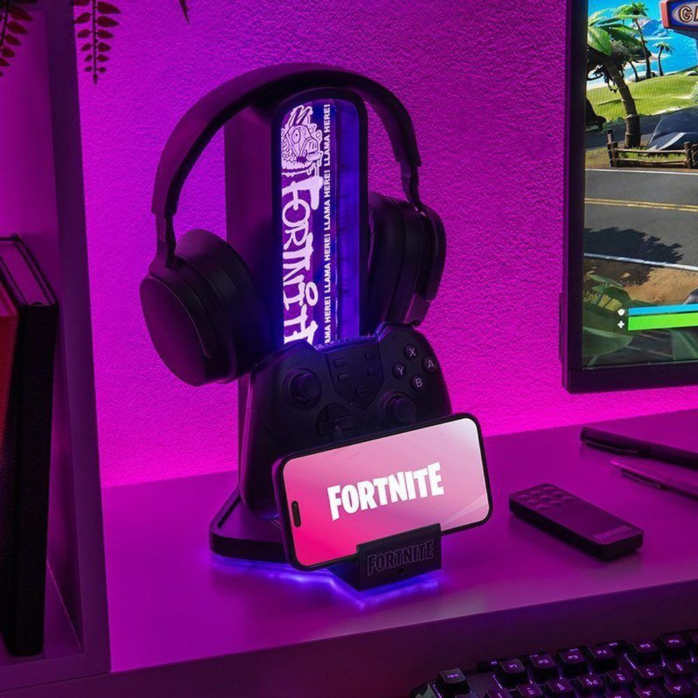 Suporte auriculares 3 em 1 Fortnite