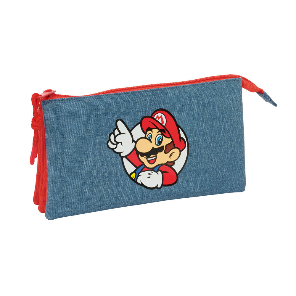 Estojo triplo Super Mario