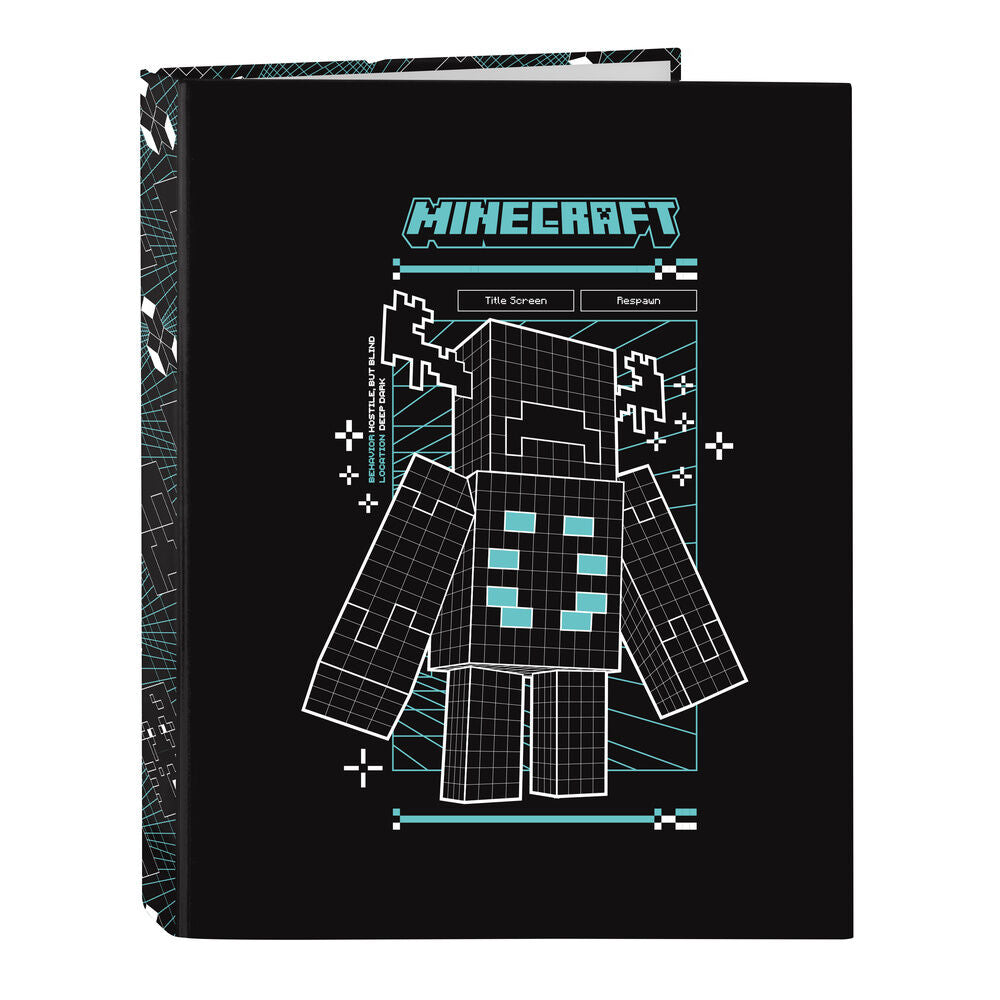 Capa A4 argolas Screen Minecraft
