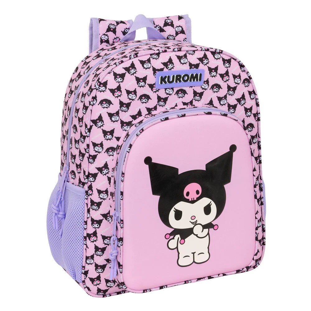 Mochila Kuromi Hello Kitty 38cm adaptável