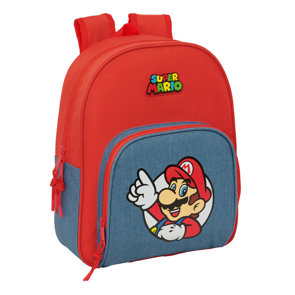 Mochila Super Mario adaptável 34cm