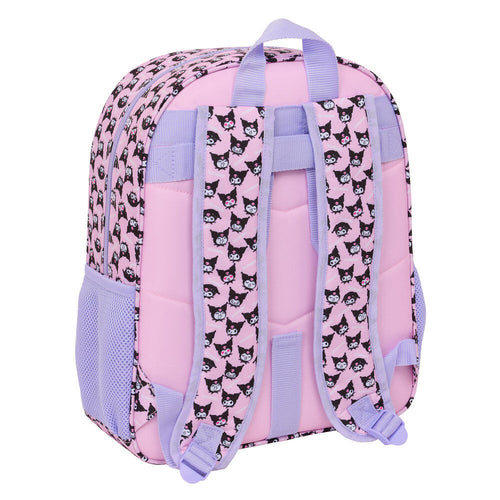 Mochila Kuromi Hello Kitty 38cm adaptável