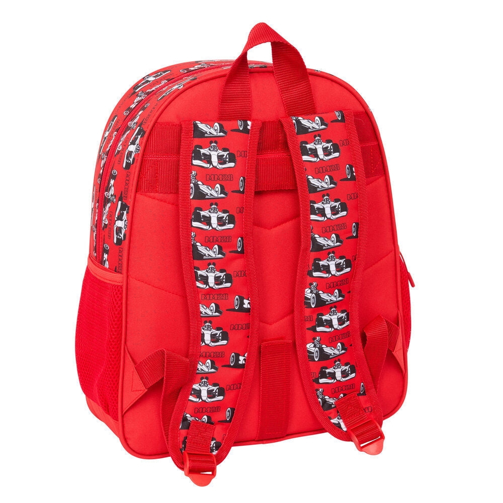 Mochila Racing Mickey & Friends Disney 38cm adaptável