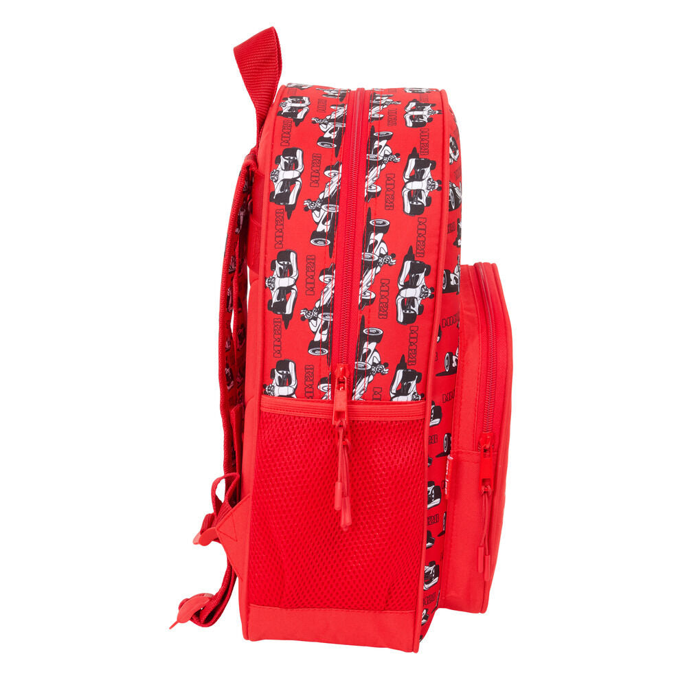 Mochila Racing Mickey & Friends Disney 38cm adaptável