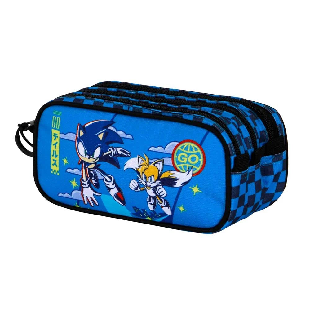 Estojo triplo Sonic the Hedgehog