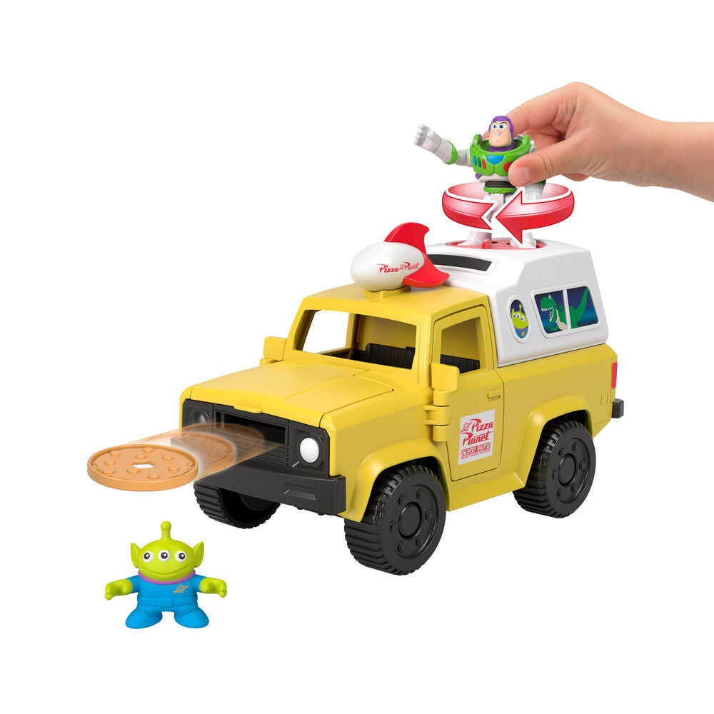 Camião da Pizza Planet + figuras Buzz Lightyear e Alien Toy Story Disney Pixar Imaginext