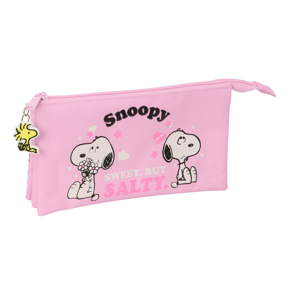Estuche triple Snoopy