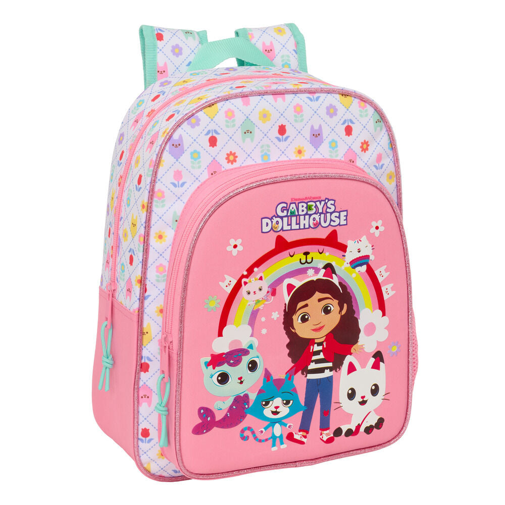 Mochila Gabby’s Dollhouse 34cm adaptável