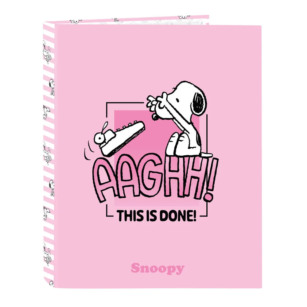 Capa A4 anillas Snoopy