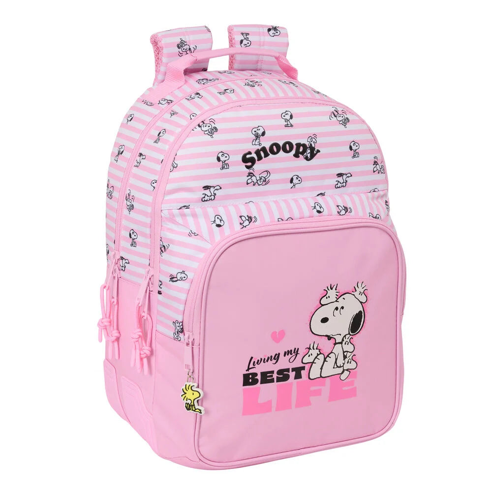 Mochila Snoopy 42cm adaptável