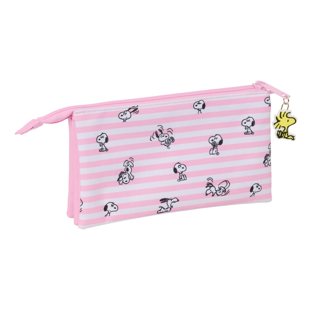 Estuche triple Snoopy
