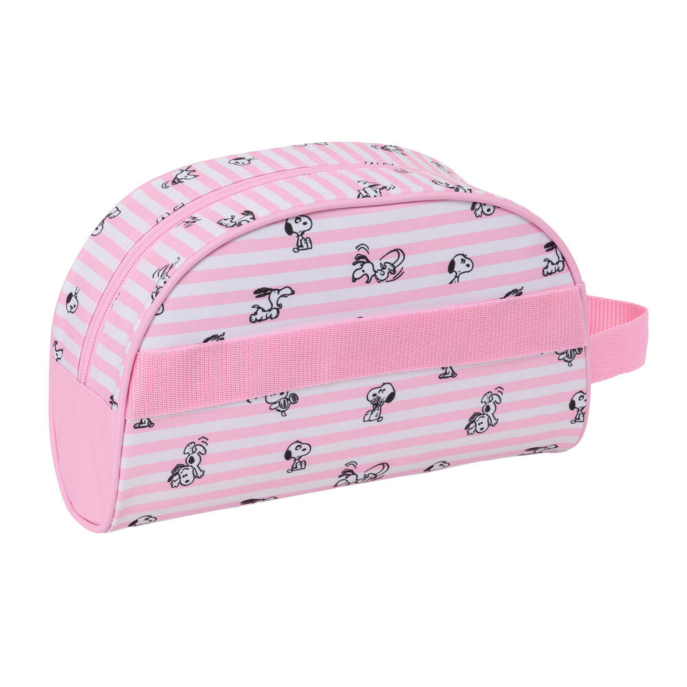 Snoopy toiletry bag with trolley strap