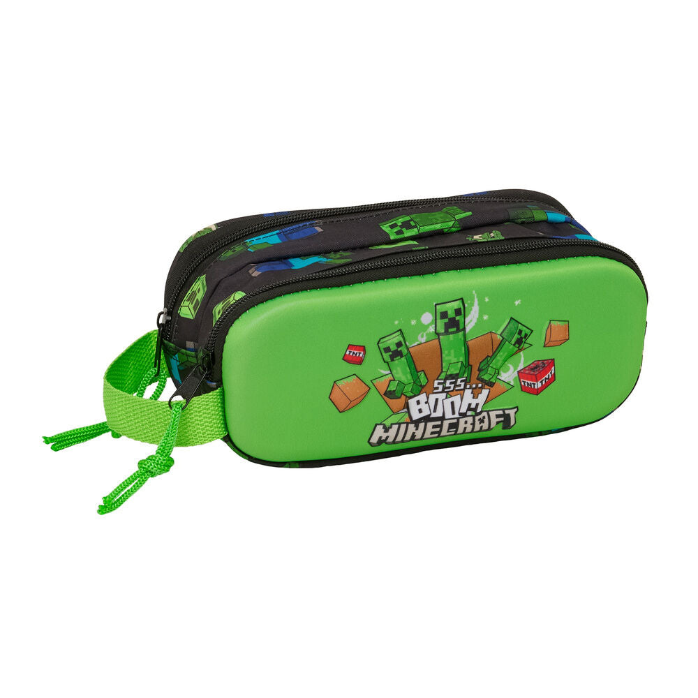 Estuche doble 3D Minecraft