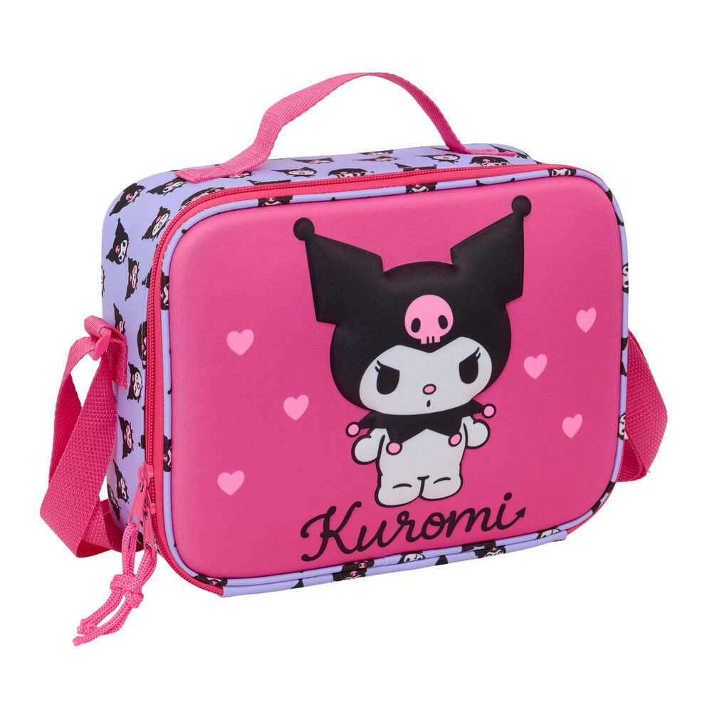 Lancheira térmica 3D Kuromi Hello Kitty