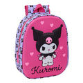 Mochila 3D Kuromi Hello Kitty 33cm