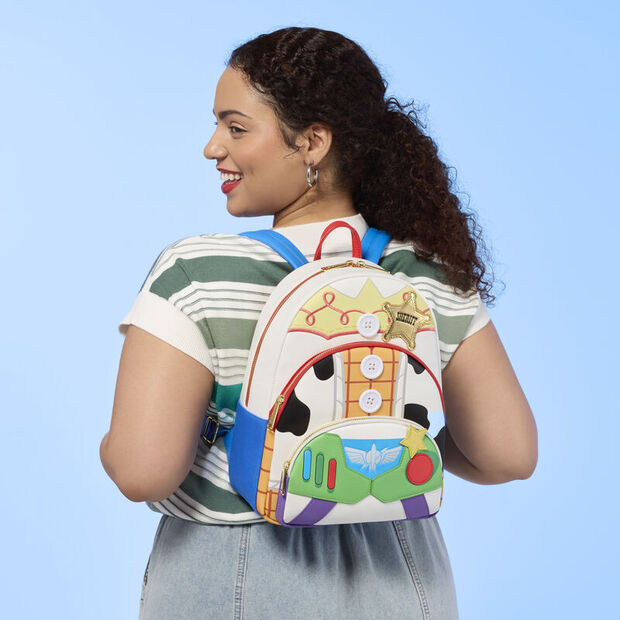 Mochila Jessie, Woody & Buzz Lightyear Toy Story 5 Disney Pixar Loungefly 31cm