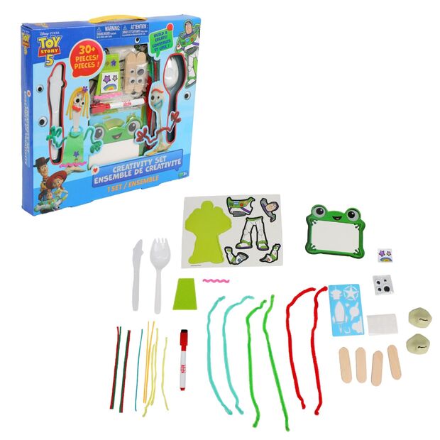 Cria o teu próprio conjunto com o Forky e a Karen de Toy Story 5 da Disney Pixar.