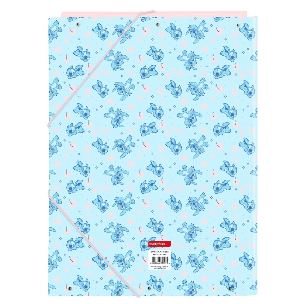 Pasta com aba A4 Ohana Stitch Disney