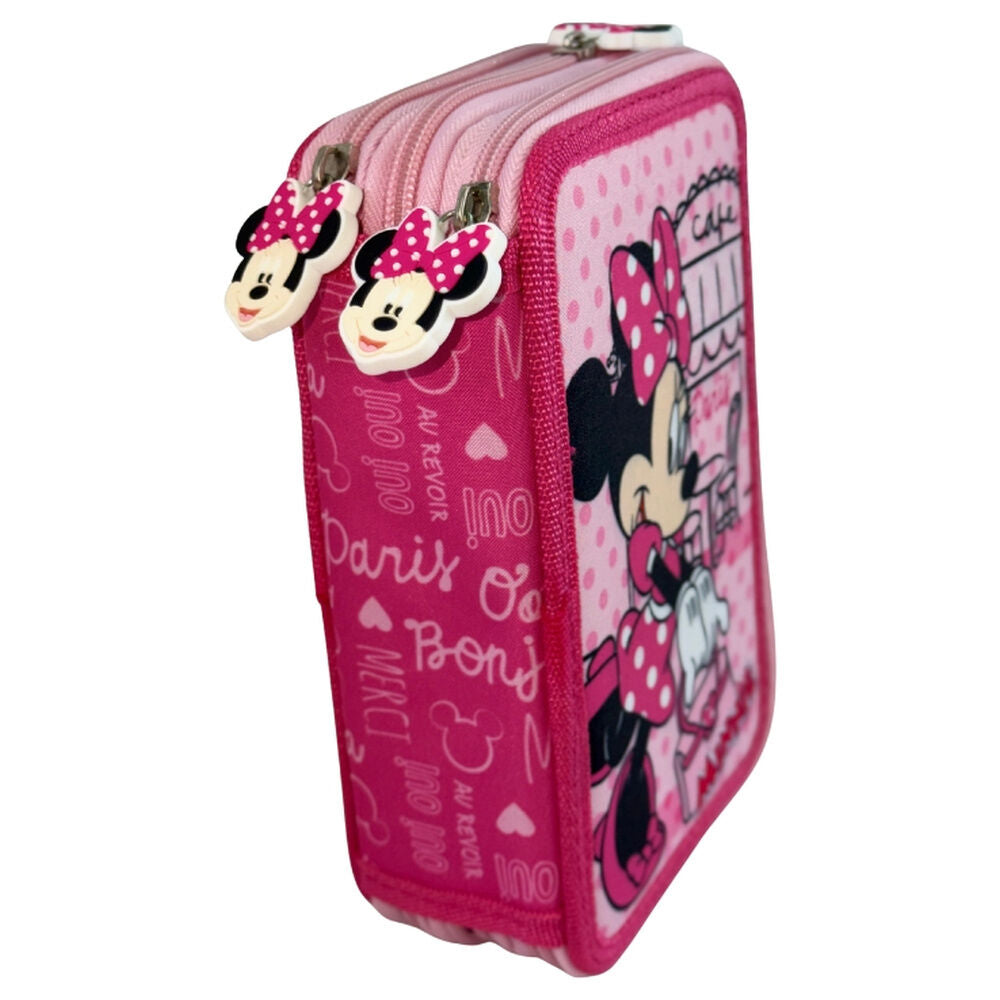 Estojo triplo Paris Minnie Disney