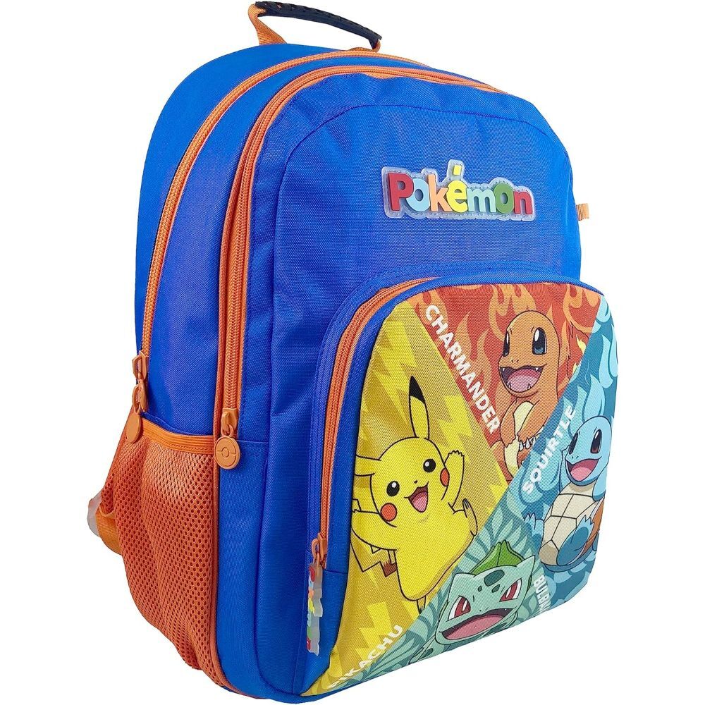 Mochila Starters Pokemon 43cm adaptável
