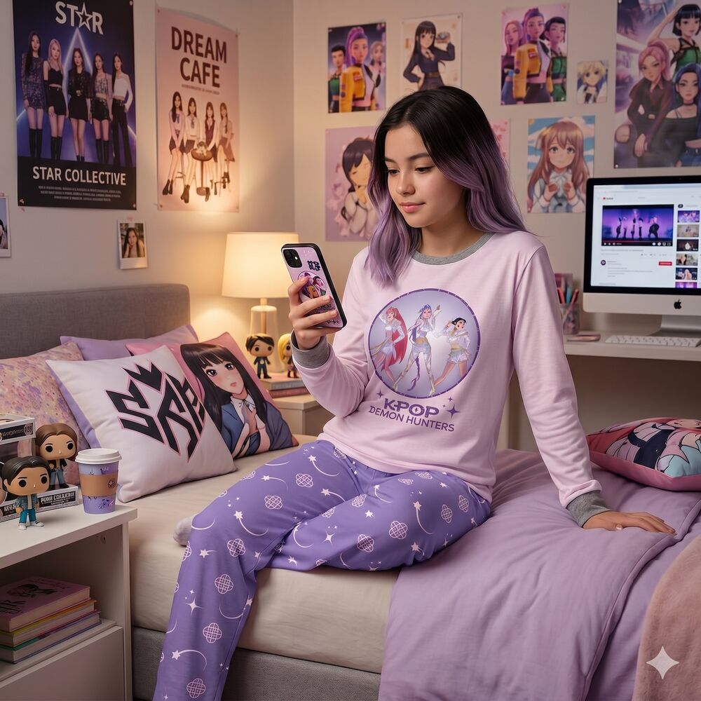 Pijama K-POP Demon Hunters Coralina - 14 anos