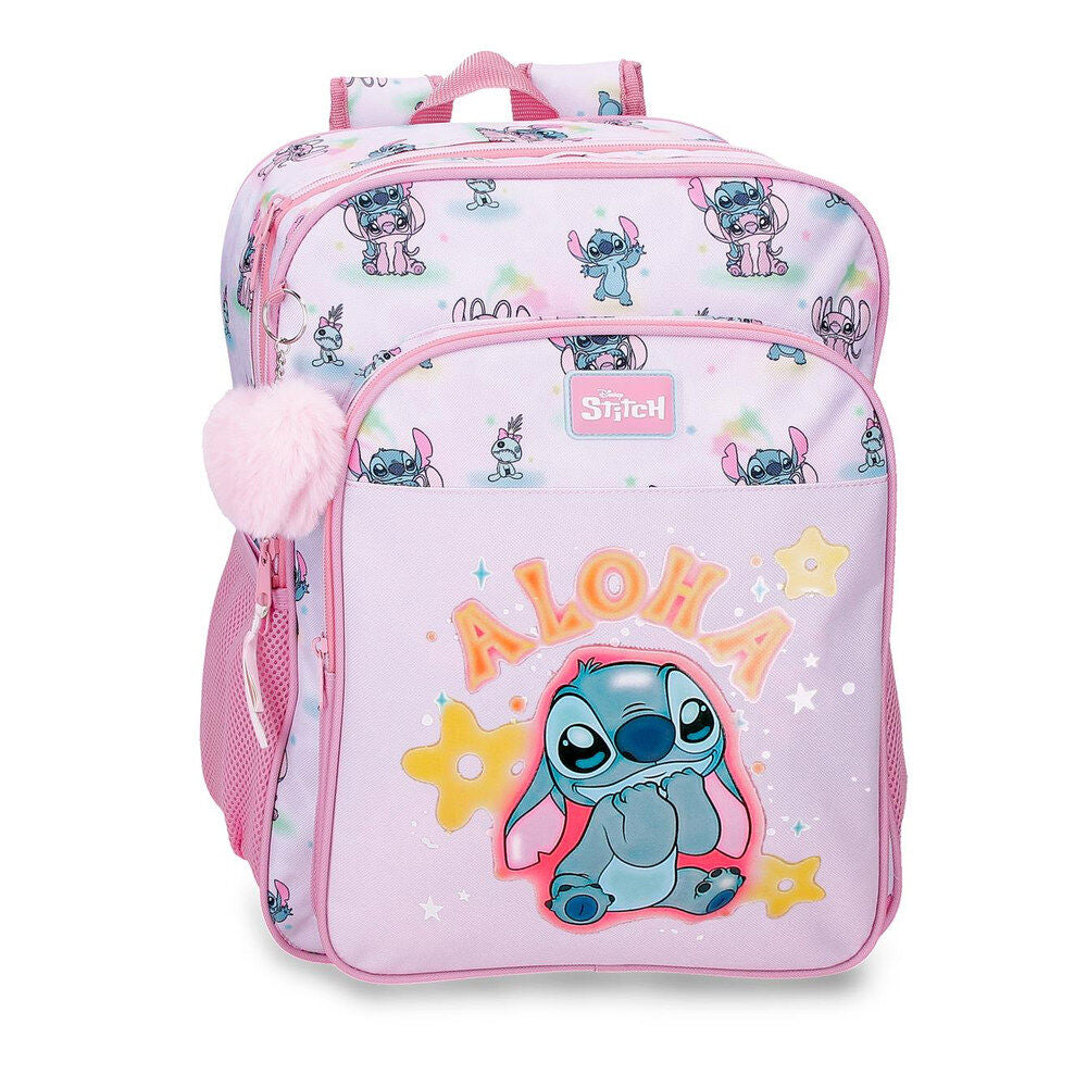 Mochila You & Me Stitch Disney 40cm adaptável