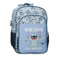 Mochila Keep Going Stitch Disney 40cm adaptável