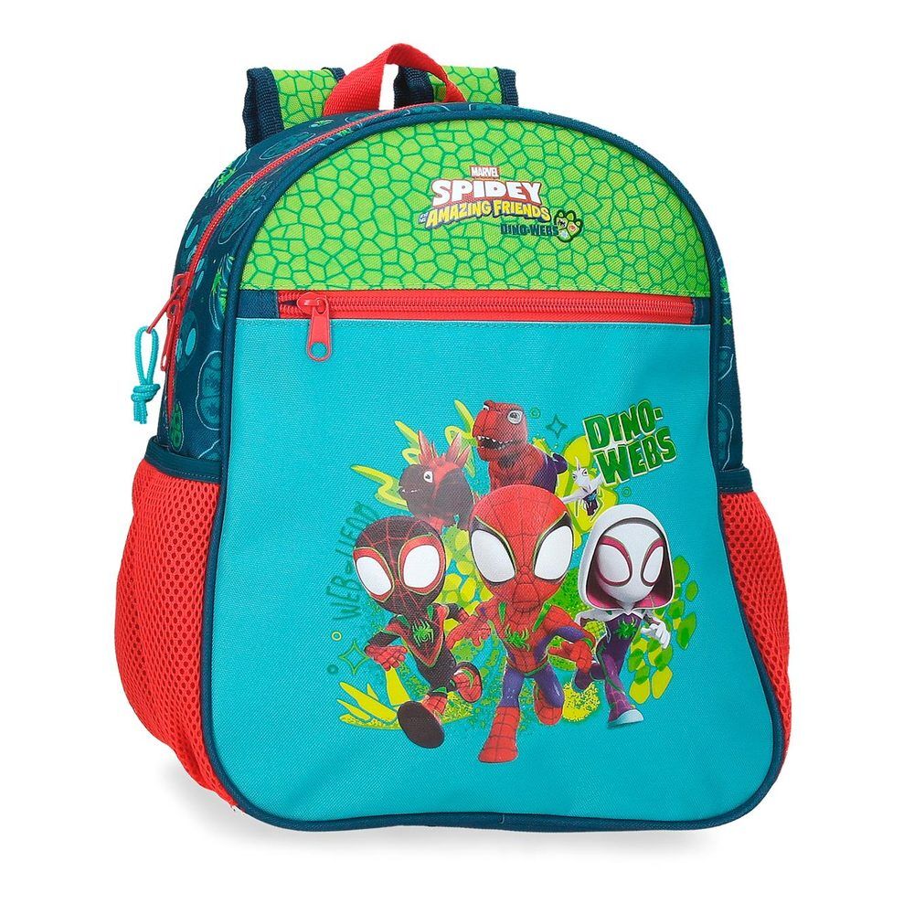 Mochila Dino-Webs Spiderman Marvel 33cm adaptável