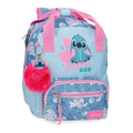 Mochila Hearts Stitch Disney 28cm adaptável