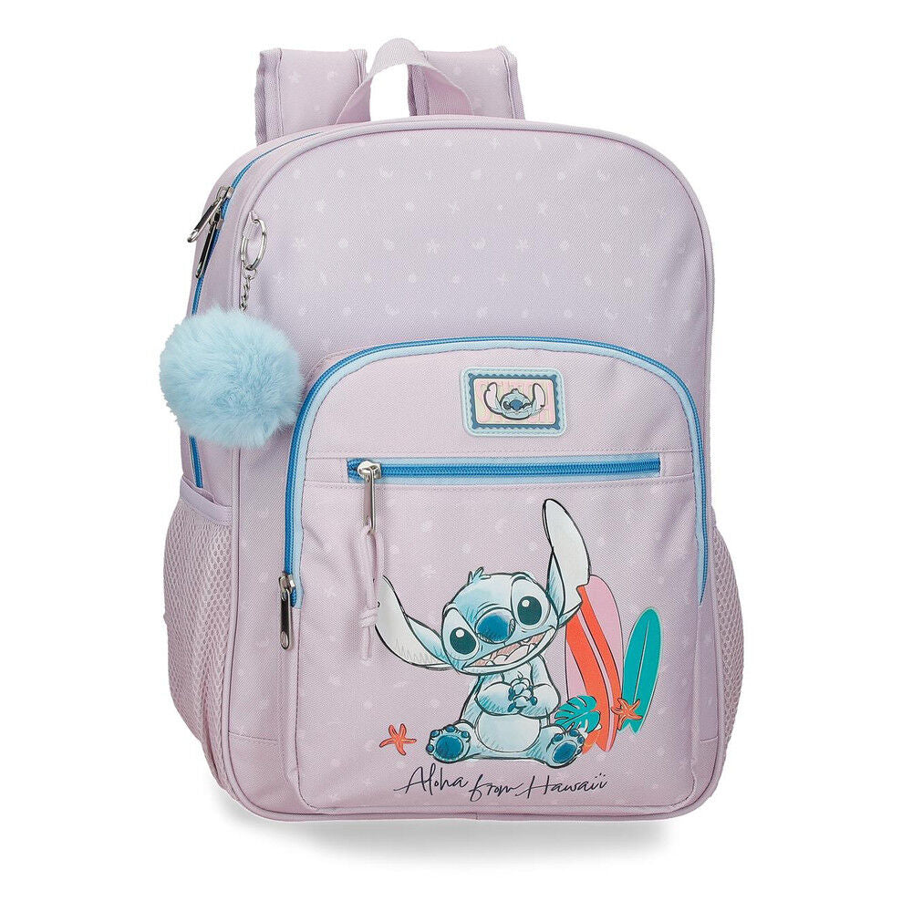 Mochila From Hawaii Stitch Disney 38cm adaptável