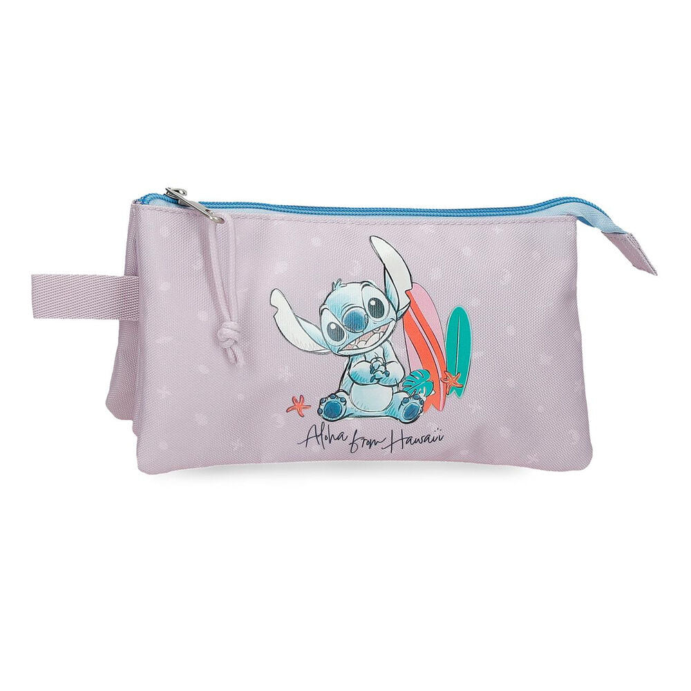 Estojo triplo From Hawaii Stitch Disney