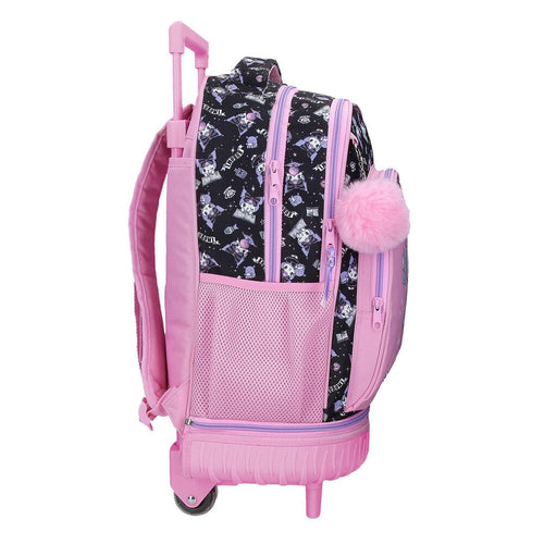 Trolley compact Telling Kuromi Hello Kitty removível 43cm