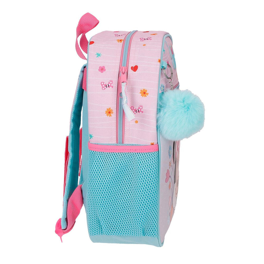 Mochila Happy To Be Me Minnie Disney 33cm adaptável