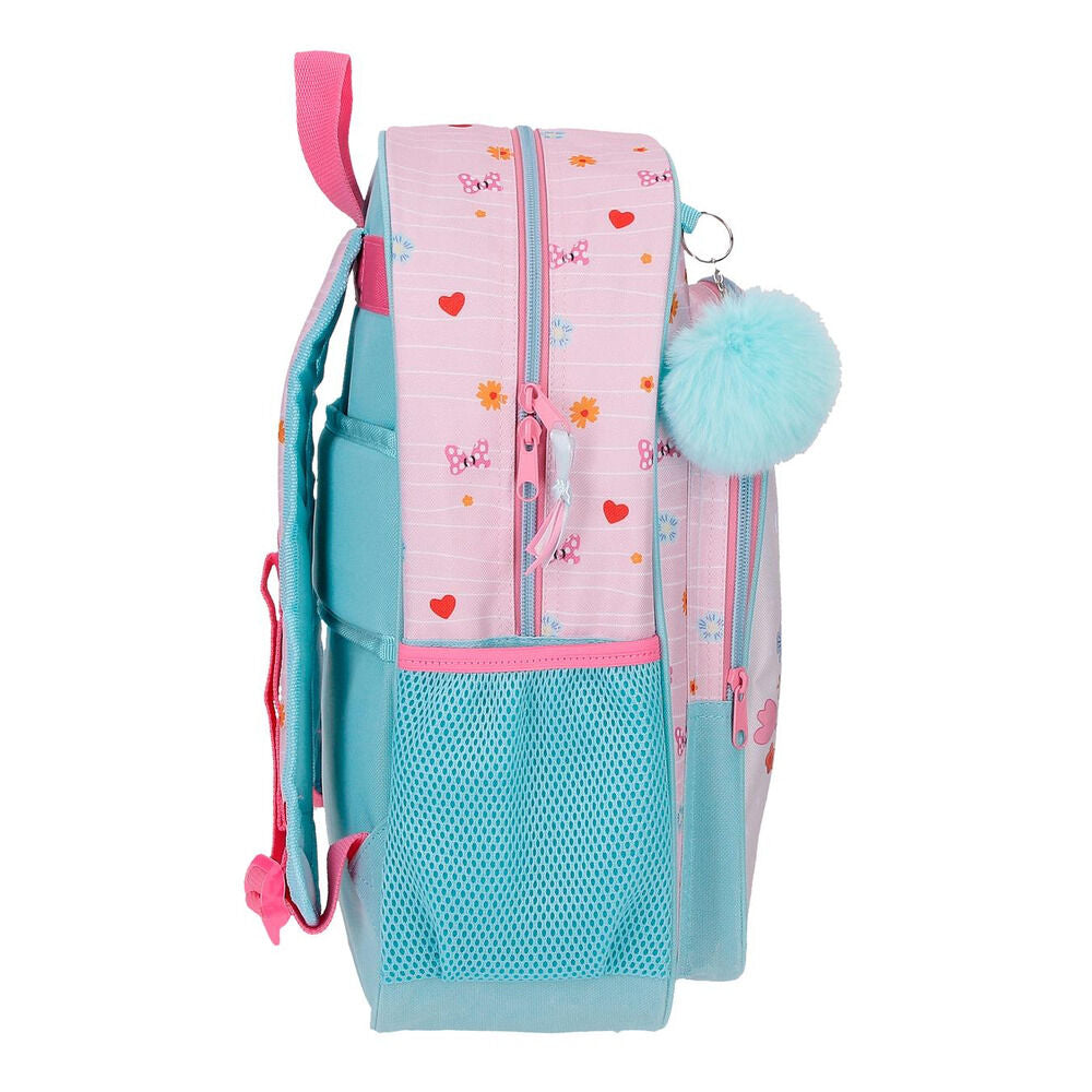Mochila Happy To Be Me Minnie Disney 40cm adaptável
