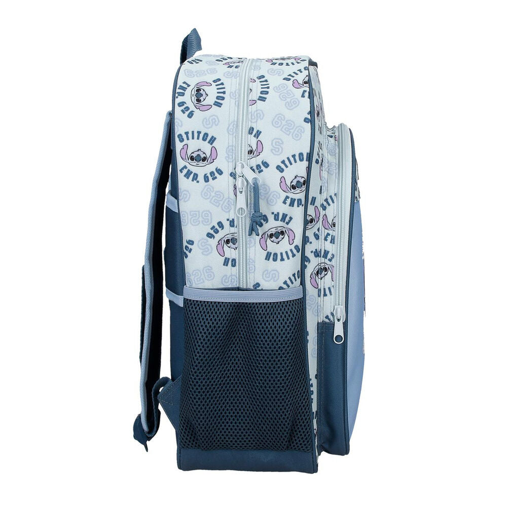 Mochila Keep Going Stitch Disney 40cm adaptável