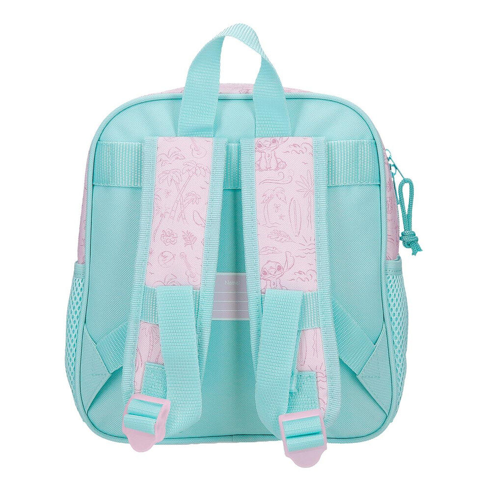 Mochila Beach & Love Stitch Disney 25cm adaptável