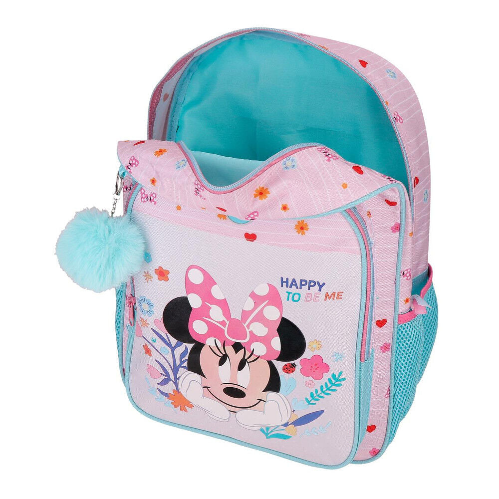 Mochila Happy To Be Me Minnie Disney 40cm adaptável