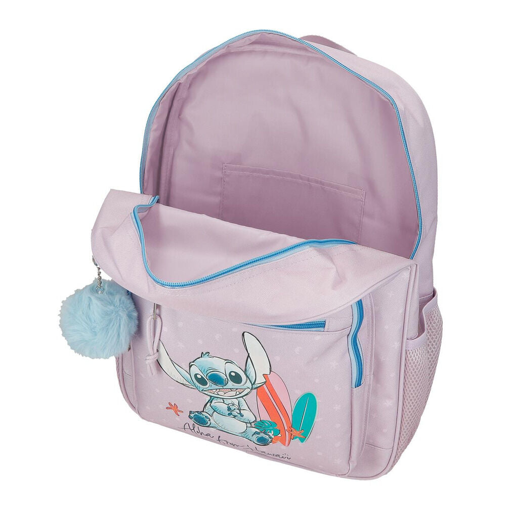 Mochila From Hawaii Stitch Disney 38cm adaptável