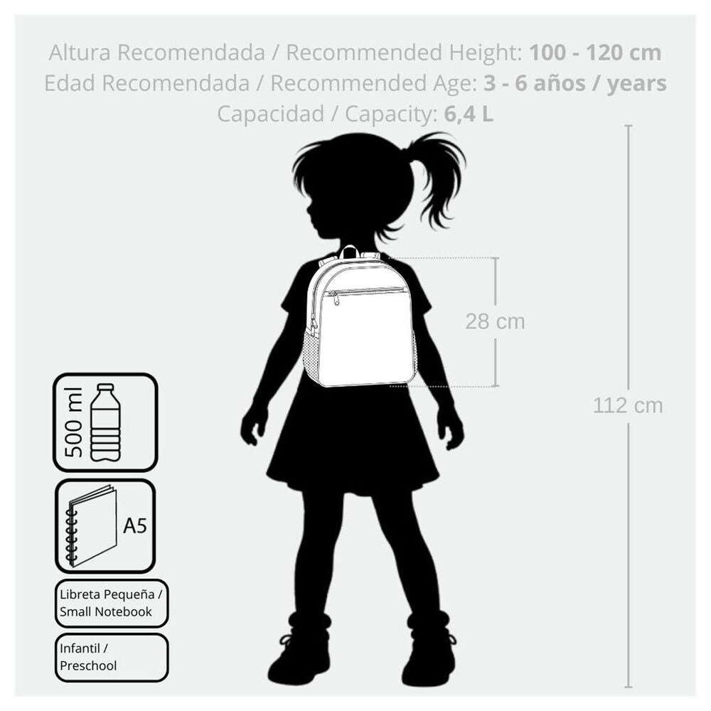 Mochila Beach & Love Stitch Disney 28cm