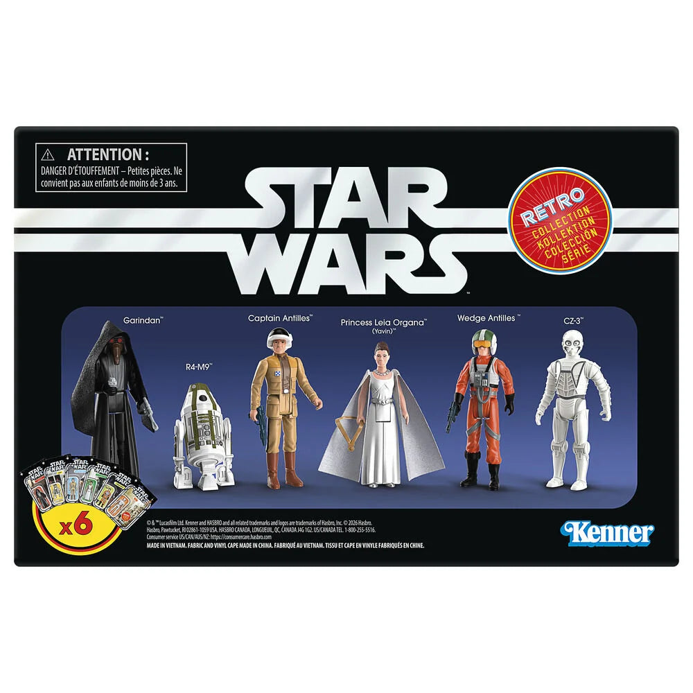 Set of 6 Retro Star Wars: A New Hope 3.75-inch figures