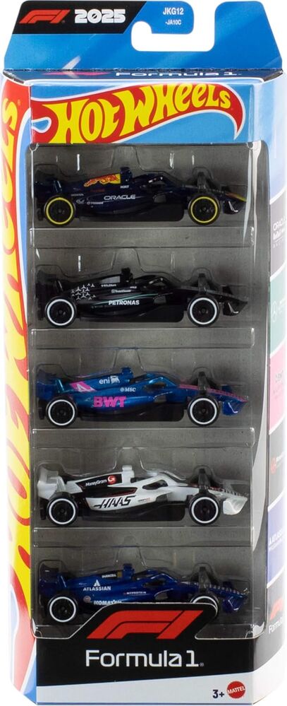 Set de 5 coches F1 Hot Wheels