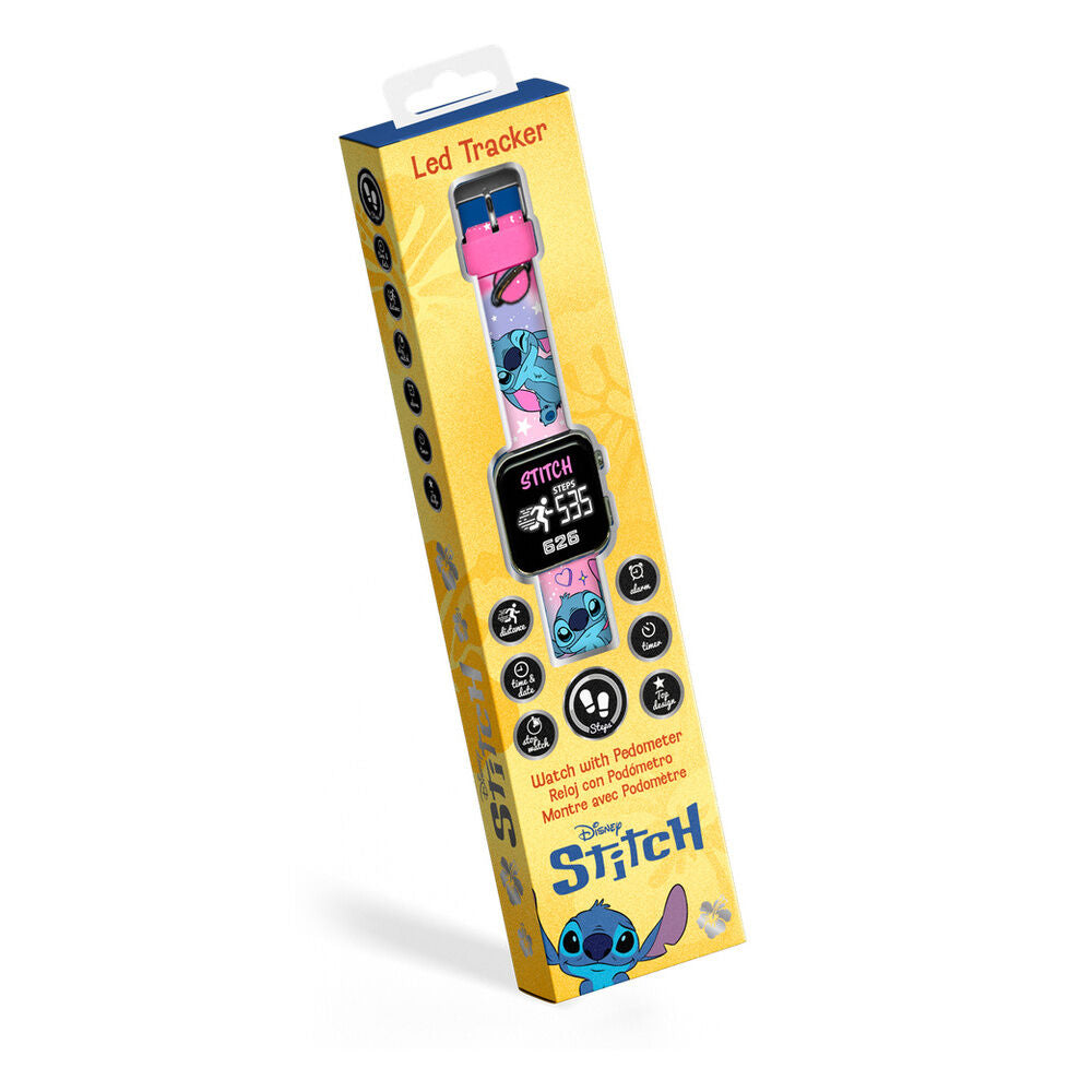 Relógio LED Multifunções Stitch Disney