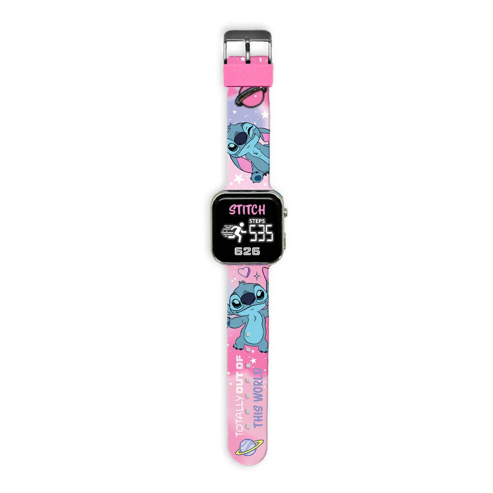 Relógio LED Multifunções Stitch Disney