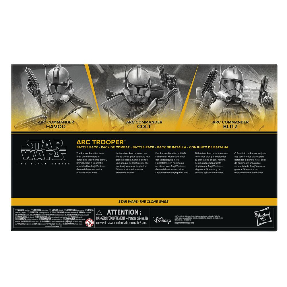 Conjunto 3 Figuras Star Wars The Clone Wars Star Wars The Black Series 15 cm - imagem 13