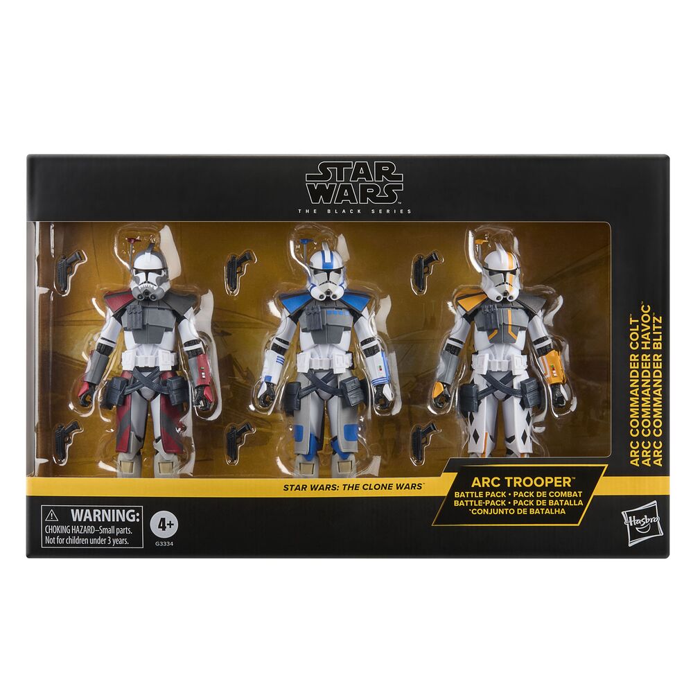 Conjunto 3 Figuras Star Wars The Clone Wars Star Wars The Black Series 15 cm - imagem 1