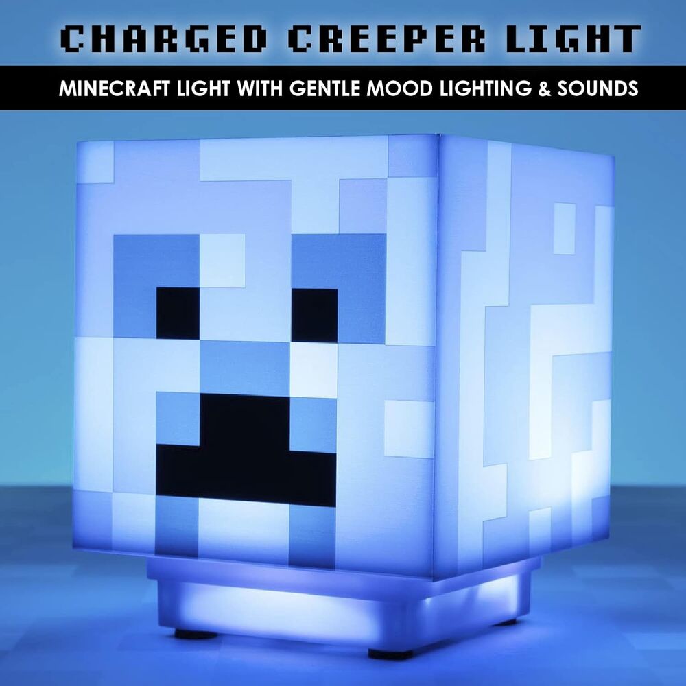 Candeeiro sonoro 3D Charged Creeper Minecraft