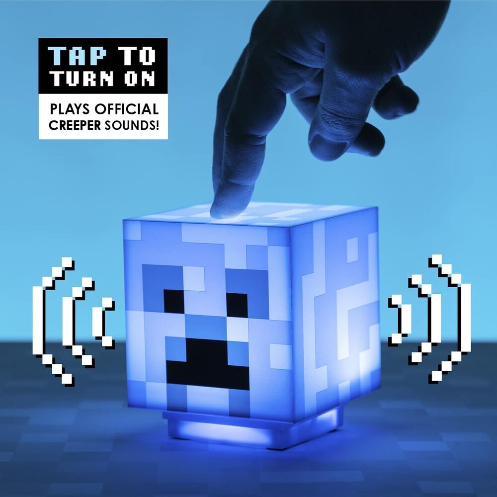 Candeeiro sonoro 3D Charged Creeper Minecraft